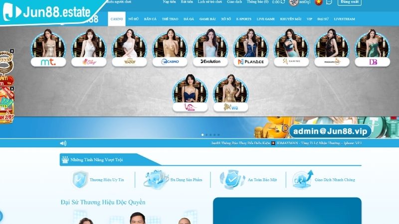 ON Casino JUN88 Trải Nghiệm Đỉnh Cao Của Game Bài Online 1 Khám phá sảnh ON Casino JUN88