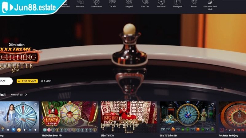 ON Casino JUN88 Trải Nghiệm Đỉnh Cao Của Game Bài Online 2 Trải nghiệm trò chơi nổi bật tại sảnh ON Casino JUN88