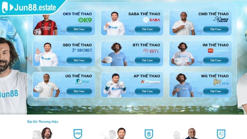 Tổng quan về sảnh Thể Thao UG JUN88
