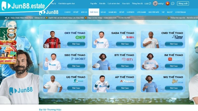 Thể Thao Thể Thao WG JUN88 Nền Tảng Cá Cược Hàng Đầu Năm 2025 1 Tổng quan về Thể Thao WG JUN88